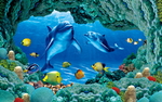3D海豚海底世界