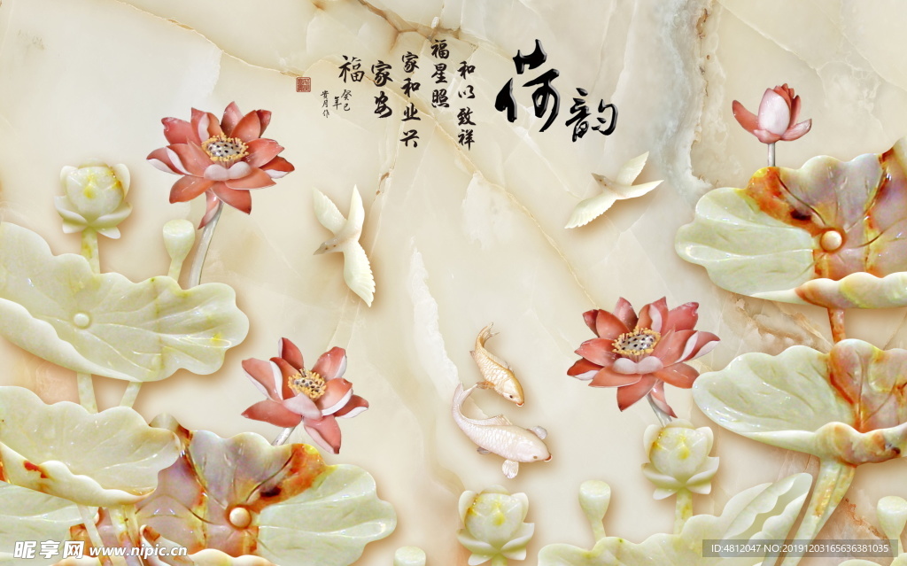 清雅荷花