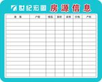 二手中介房源墙售房房源信息墙