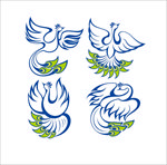 孔雀花纹