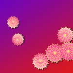 卡通花