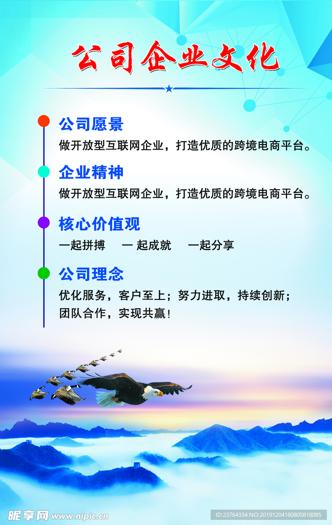 企业文化展板