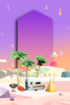 冬天紫色背景