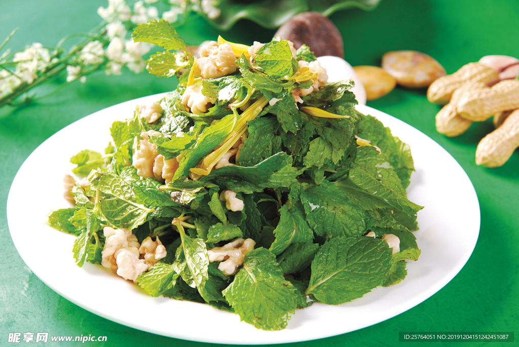 桃仁食香菜