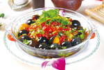 烧椒松花鸽蛋