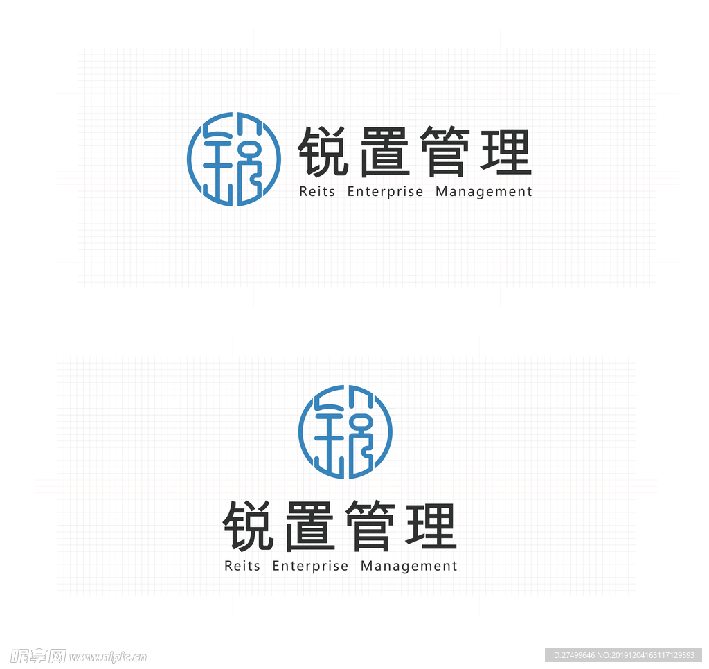 锐置甲骨文变形logo设计