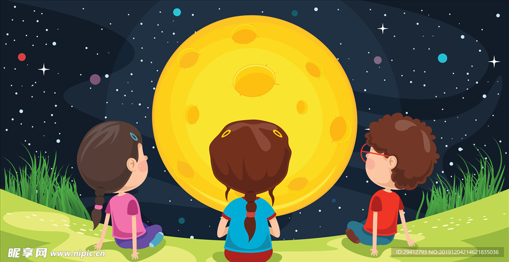 卡通星空图