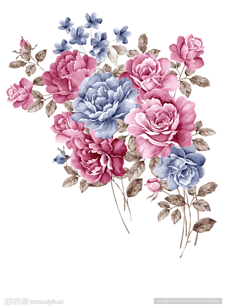 手绘花