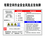 有限空间作业安全告知牌