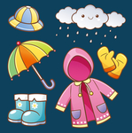 卡通儿童雨具