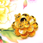 黄金车花吊坠