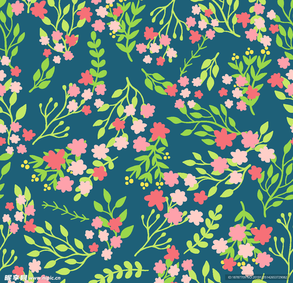 春季 可爱 卡通 背景 纹理