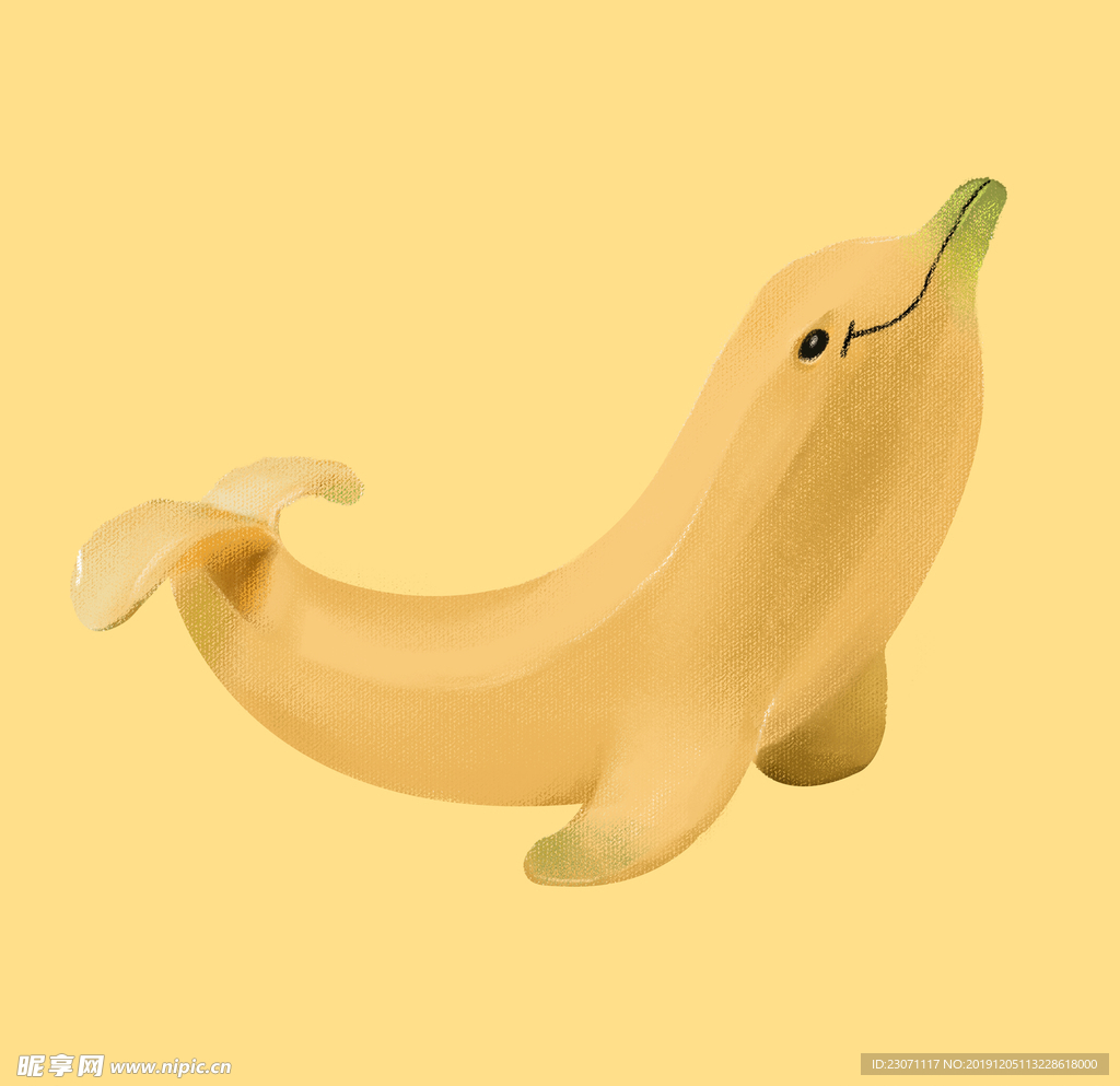 手绘香蕉