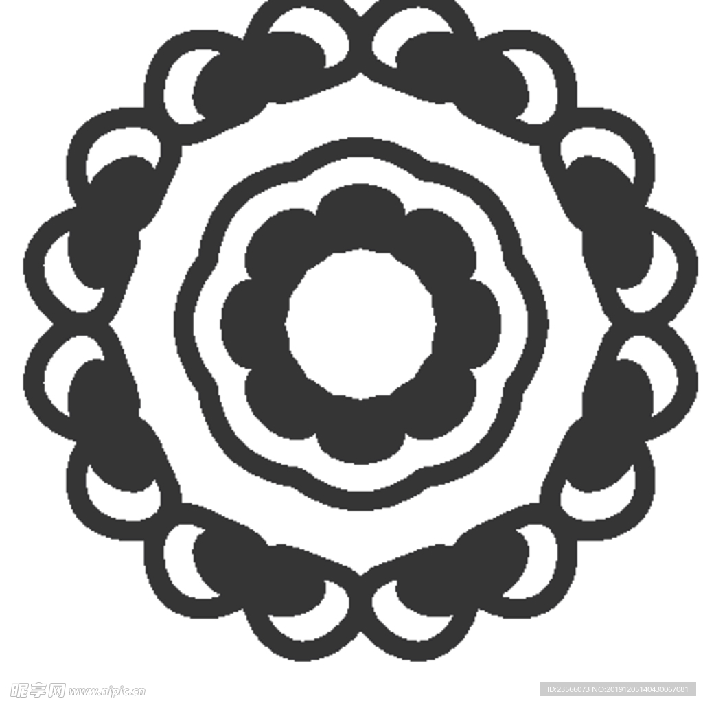 简约纯色花纹装饰