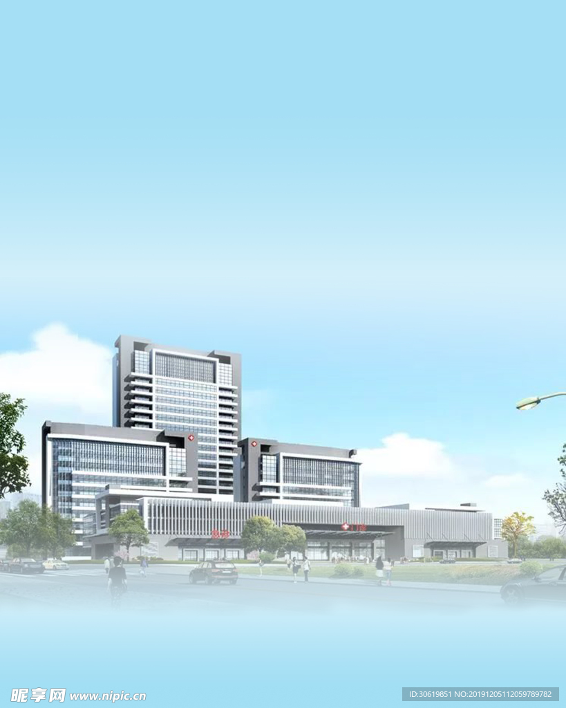 蓝色背景图 建筑物背景