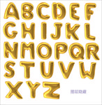 英文字母气球