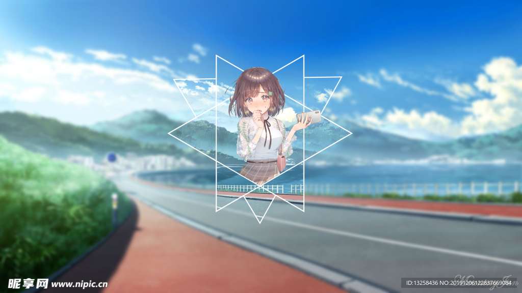 彩色 人物 插画 动漫 背景