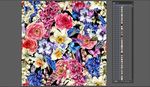 唯美热带雨林风格红花绿叶碎花花