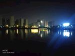 手机摄影 夜景 水面倒影 建筑
