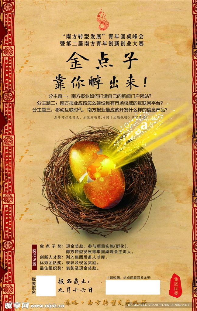 创新创业大赛海报