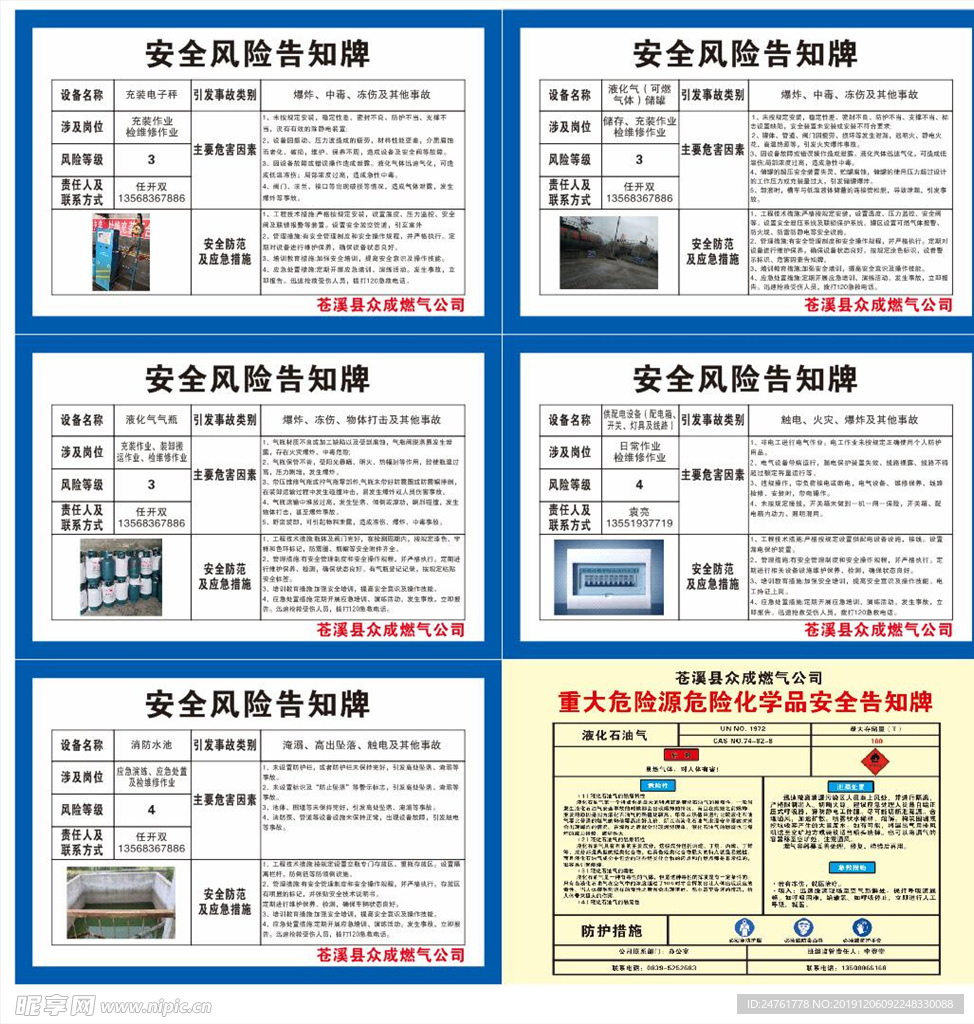 安全风险告知牌