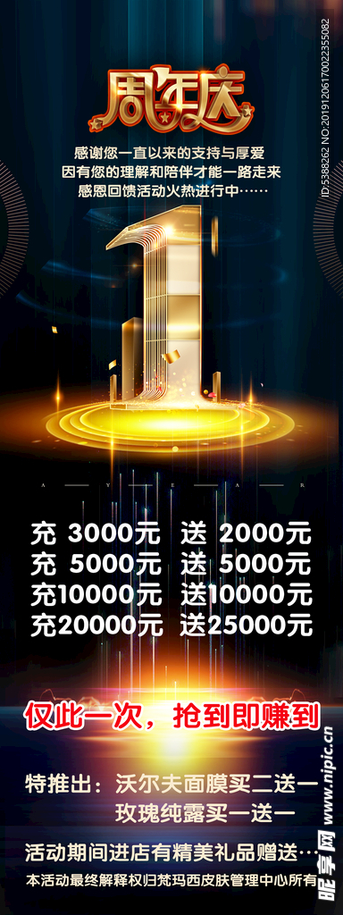1周年