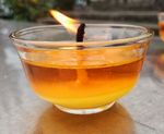 油灯 寺庙 祭拜 蜡烛 特写