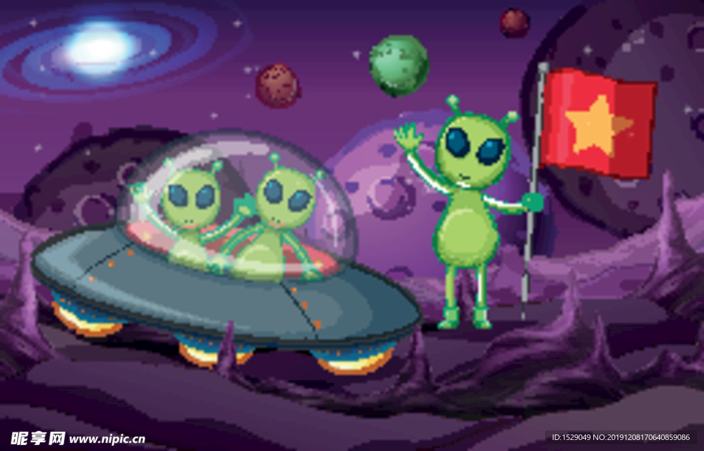 卡通外星人