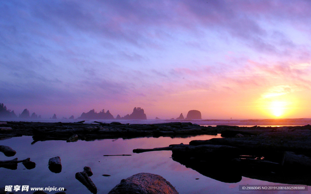 大气唯美夕阳风景