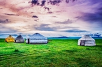 蒙古包 草原风景