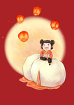 鼠年元宵节手绘