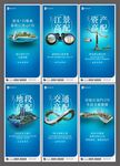 创意地产江景资产交通地段海报