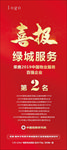 地产物业喜报展架