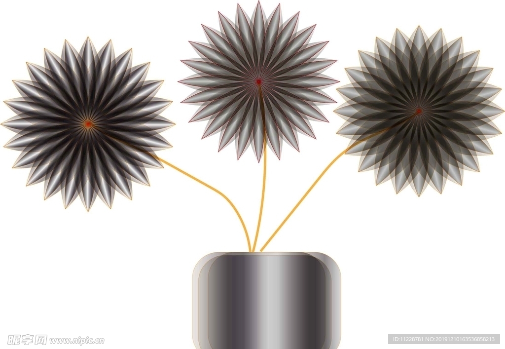 金属花