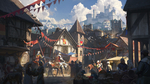 彩色 人物 插画 风景 建筑