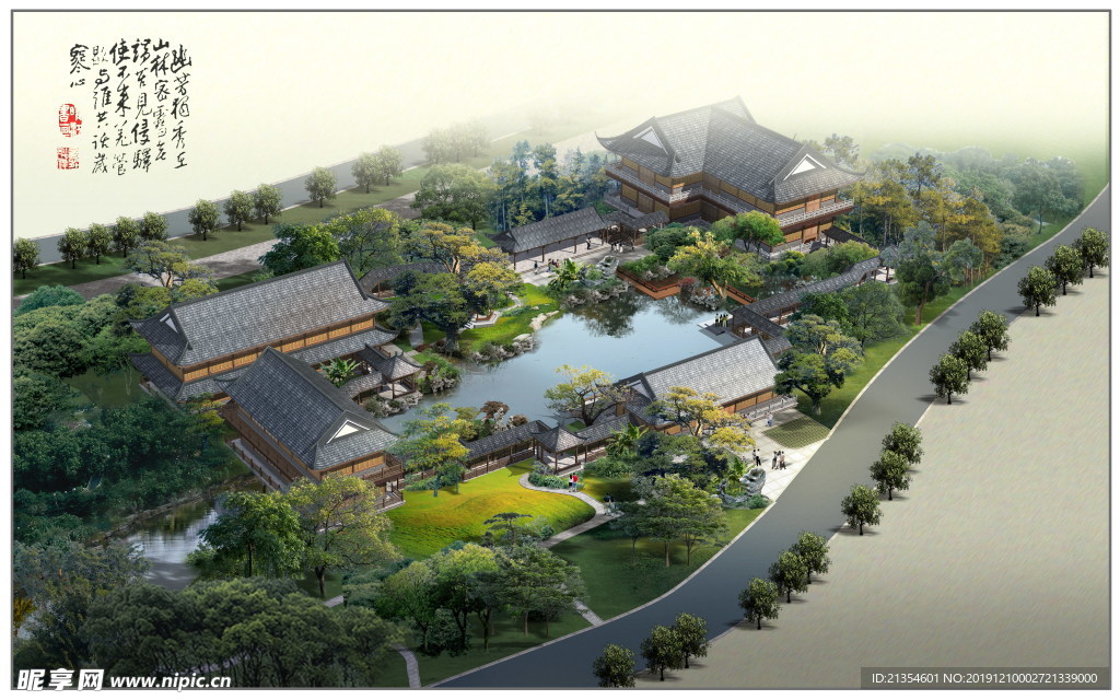 景观效果图 园林景观 住宅景观