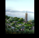 景观效果图 园林景观 住宅景观