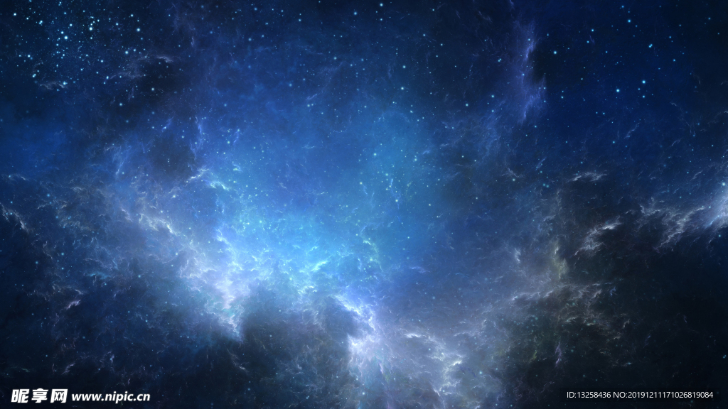 蓝色 星空 云彩 夜景 天空