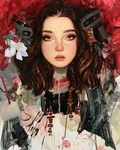 彩色 人物 插画 动漫 背景