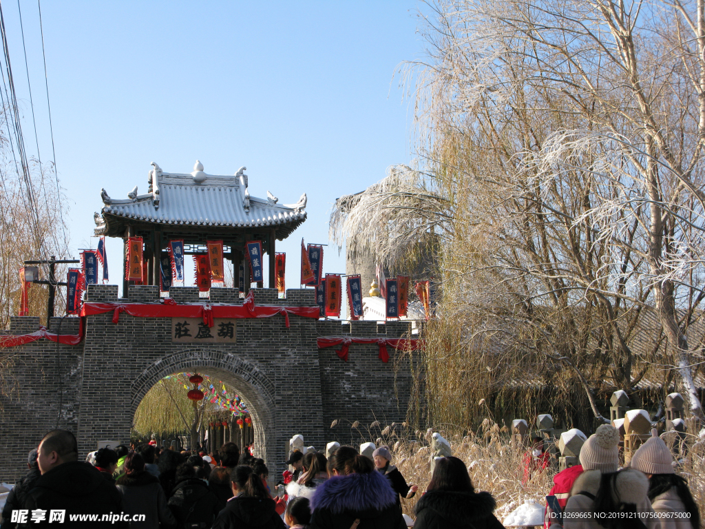 葫芦古镇  雪景   风景