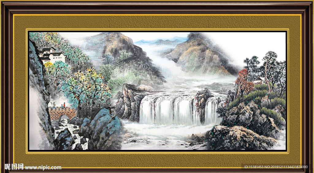 巨幅山水画