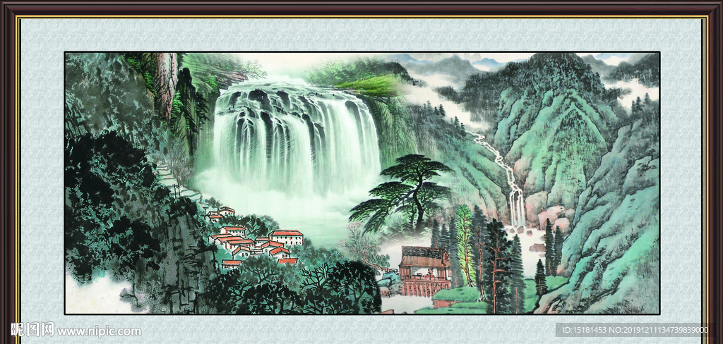巨幅山水画