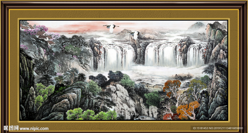 巨幅山水画