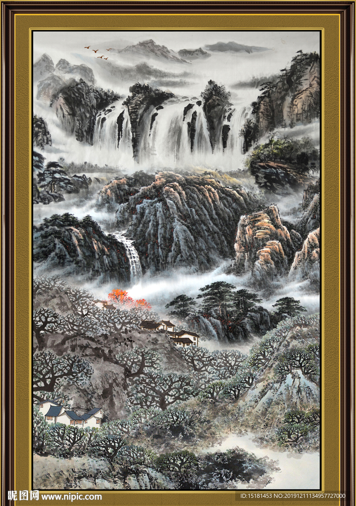 巨幅山水画