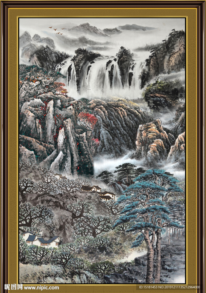 巨幅山水画