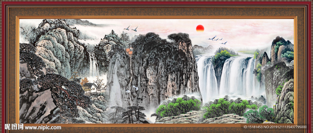 巨幅山水画