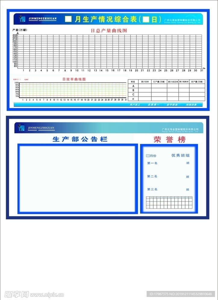 生产统计报表