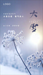大雪节气海报