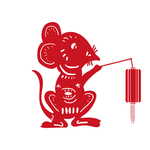 鼠年剪纸