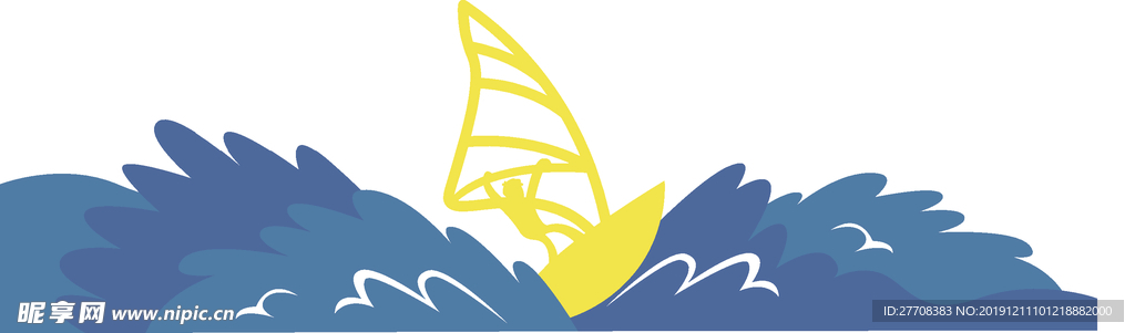 冲浪卡通画